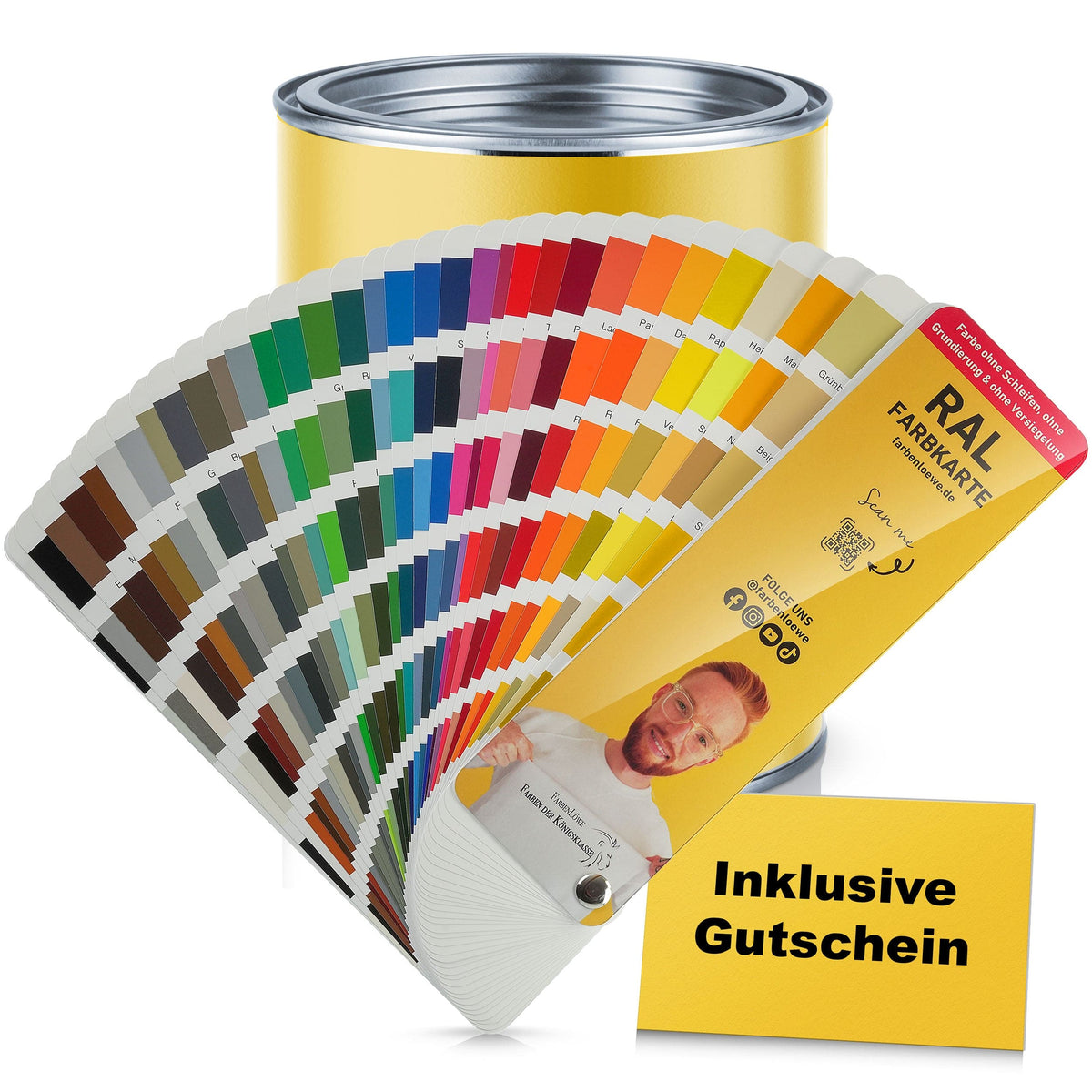 farbenloewe.de Farben Löwe RAL-kleurenwaaier met bonusbon - kleurstalen - kleurenkaarten