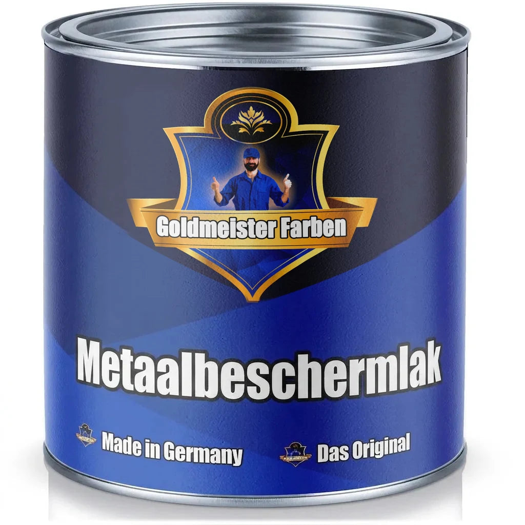 Blauw Goldmeister Farben blik metaalbeschermingslak, Made in Germany. Het origineel.