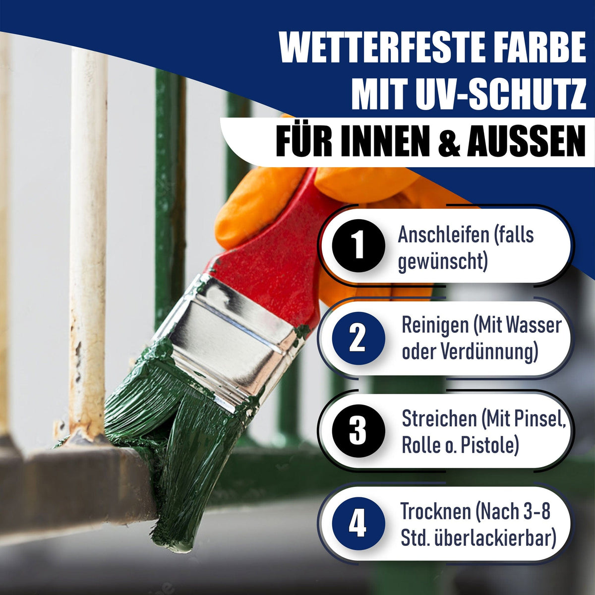Metaalbeschermlak 3in1 ZIJDEMAT alles-in-één-set (X500) incl. toebehoren XXL - Hamburger Lack-Profi