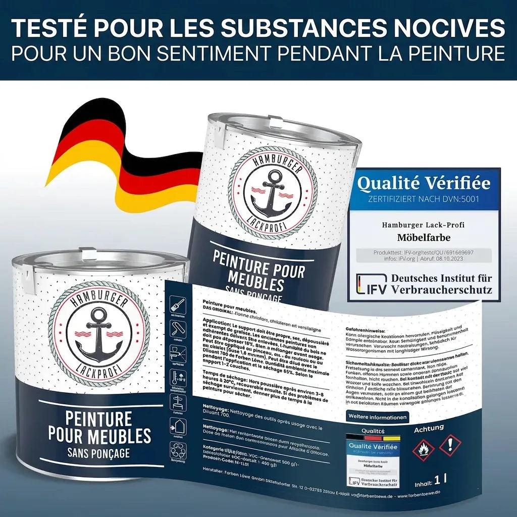 Hamburger Lack-Profi Möbelfarbe ohne Schleifen - Möbellack Hamburger Lack-Profi