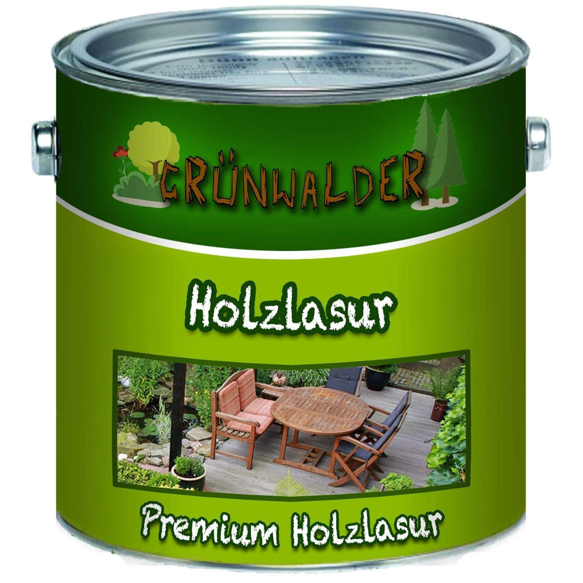 Grünwalder houtlazuur - voorkomt verkleuring - FARBENLÖWE