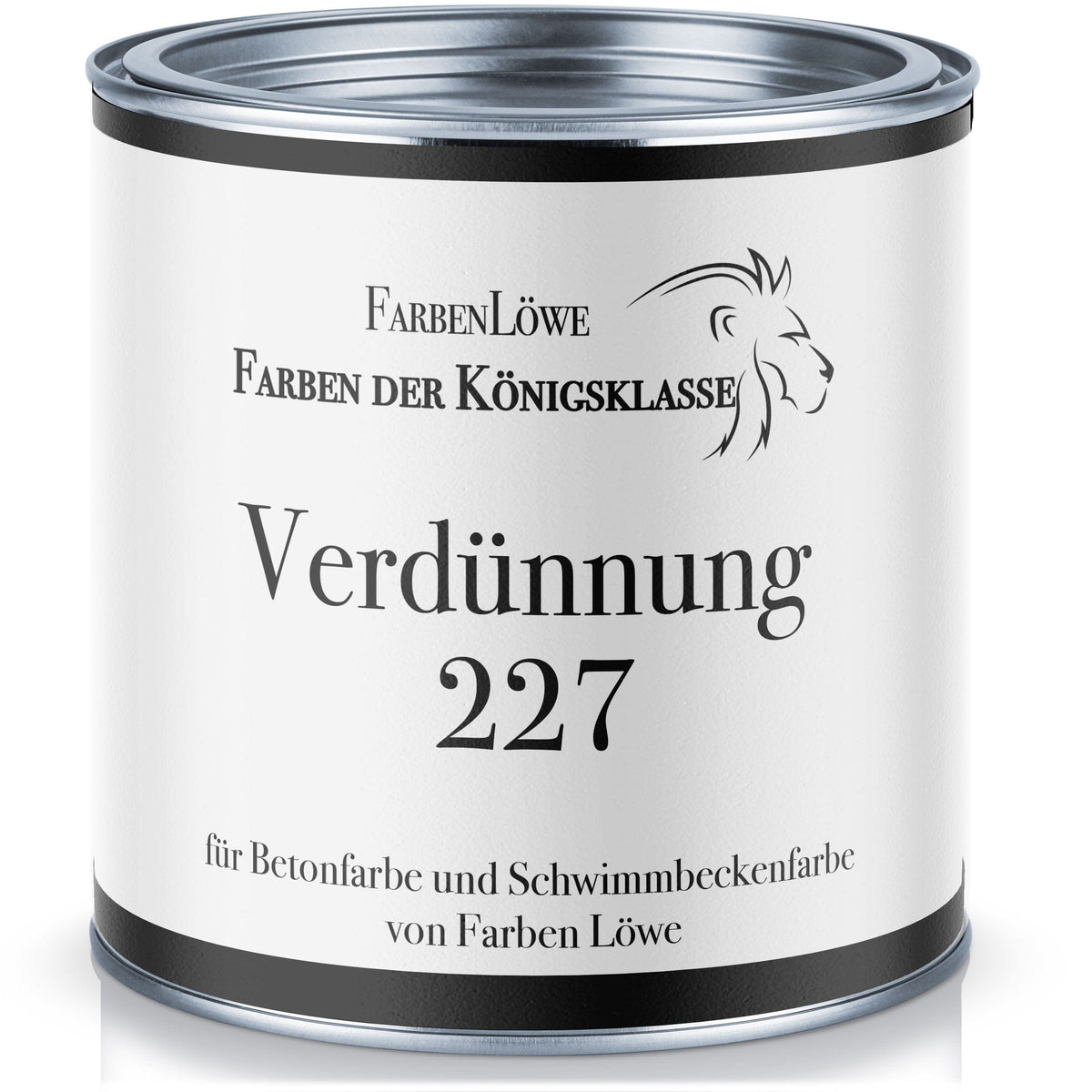 FARBENLÖWE oplosmiddelen, afbijtmiddelen en verdunners FARBENLÖWE verdunner 227 voor betonverf en zwembadverf