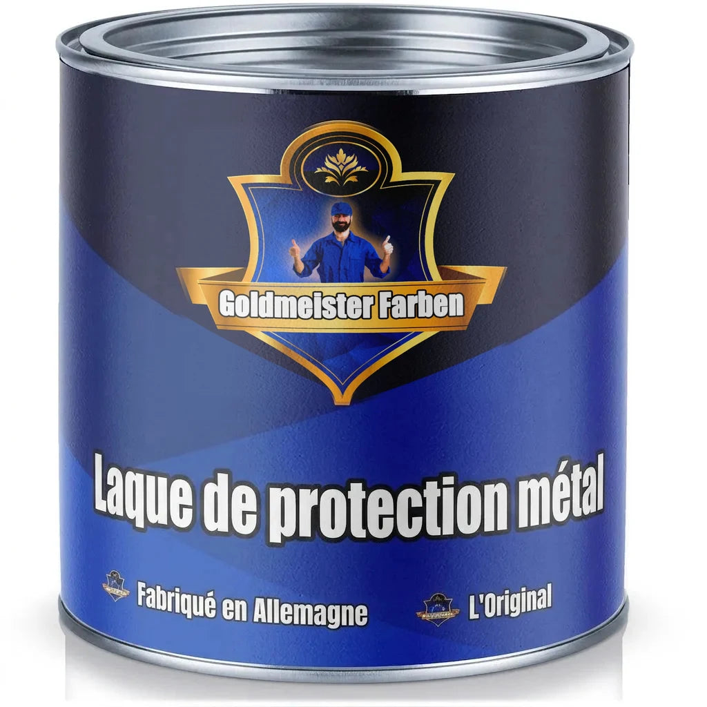 Pot de peinture Goldmeister Farben bleu pour protection métal, Made in Germany, L'Original.